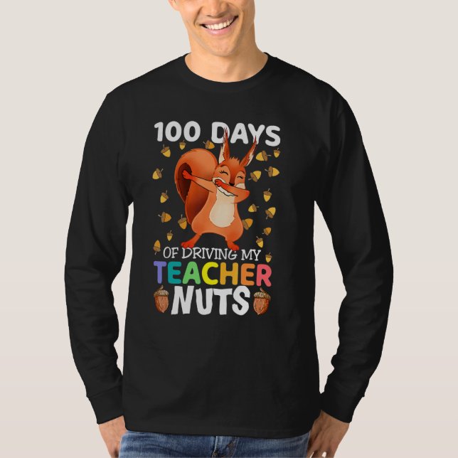 T-shirt 100 jours de conduite mon enseignant noie l'écureu (Devant)