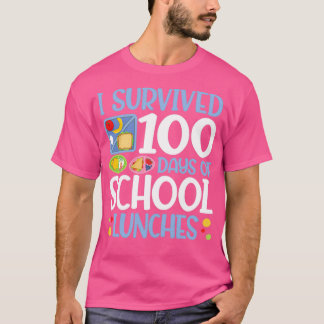 T-shirt 100 jours de déjeuners scolaires 100e jour d'école