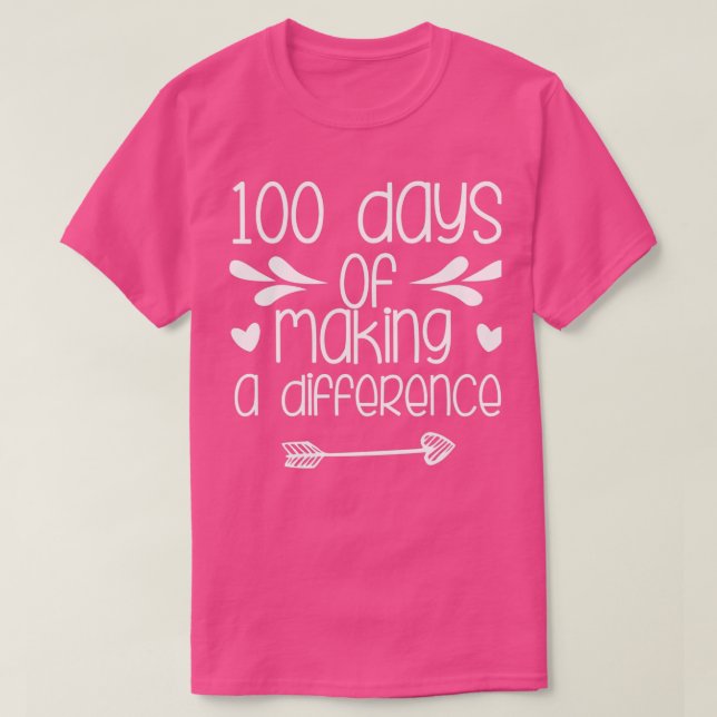 T-shirt 100 jours de différence2 (Design devant)