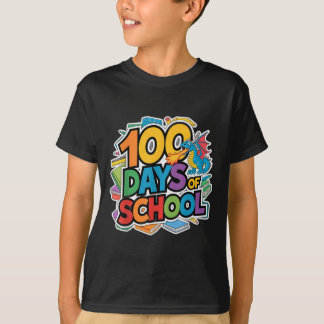 T-shirt 100 Jours De Dragon Scolaire Thème Enfants Enseign