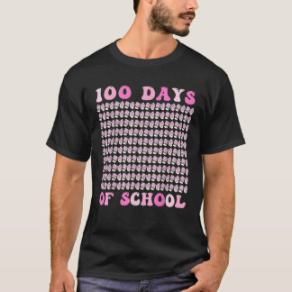 T-shirt 100 Jours de filles de l'école Coquette Bow 100e J