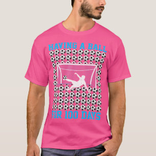 T-shirt 100 Jours De Football Scolaire 100E Jour D'École P