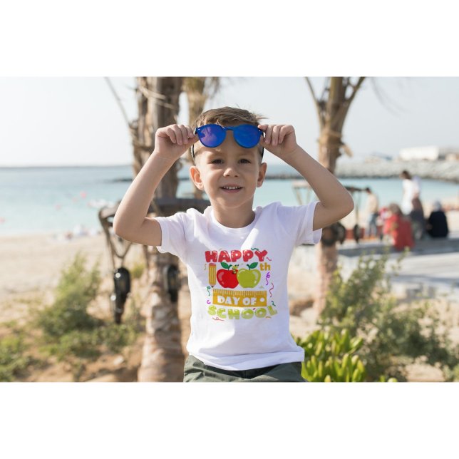 T-shirt 100 jours de garçons d'école (Créateur téléchargé)