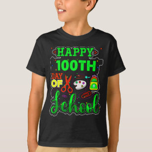 T-shirt 100 Jours De Garçons Scolaires Enfants 100e Jour