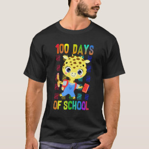 T-shirt 100 Jours De Giraffe Scolaire, Enfants Plus Intell
