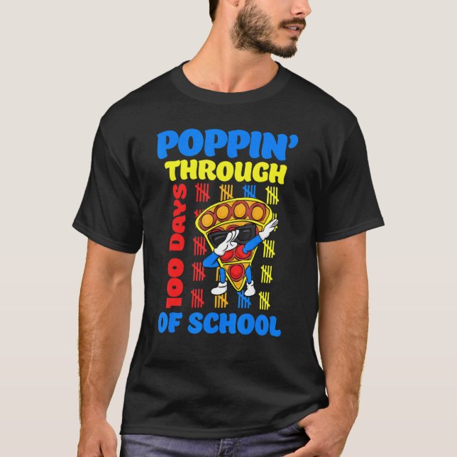 T-shirt 100 Jours De Jouet Fidget À L'École (Devant)