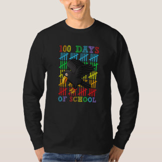 T-shirt 100 Jours de l'école Corbeau garçons filles 100e J