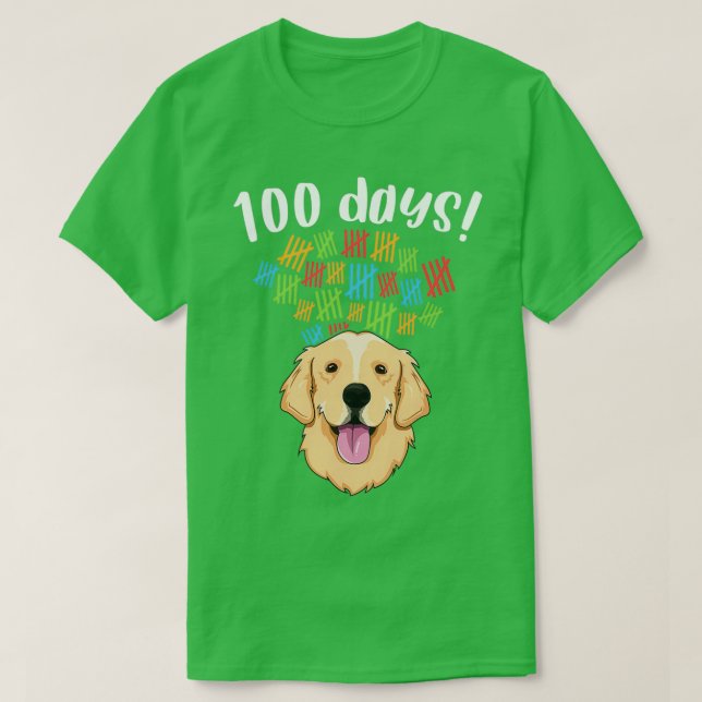 T-shirt 100 Jours de l'école Costume garçon fille chien do (Design devant)