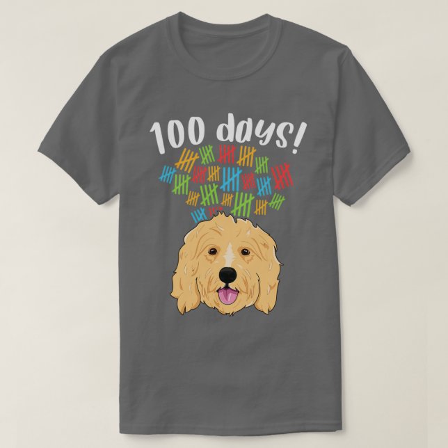 T-shirt 100 Jours de l'école Costume garçon fille chien Do (Design devant)