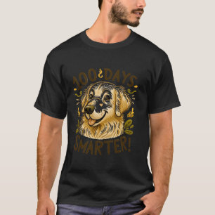 T-shirt 100 Jours De L'École Golden Retriever Chien 100e J
