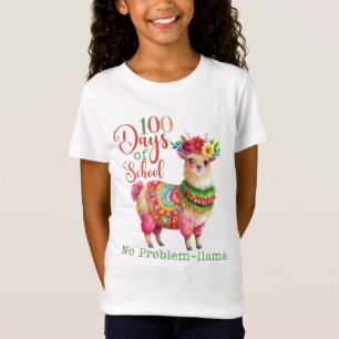 T-Shirt 100 jours de l'école Llama Chemise