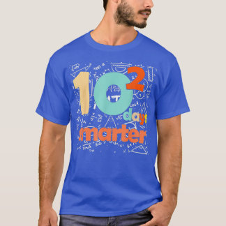 T-shirt 100 Jours De L'École Smarter 10 Jours Carrés Pour