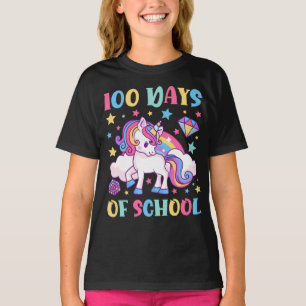T-shirt 100 Jours de l'école Unicorn filles enseignant fil