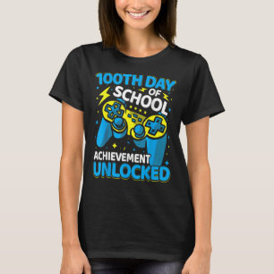 T-shirt 100 Jours De L'École Vidéo Contrôleur De Jeu Garço