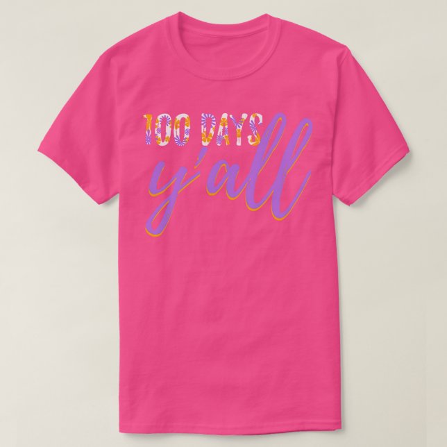 T-shirt 100 jours de l'enseignant Étudiant 7 (Design devant)
