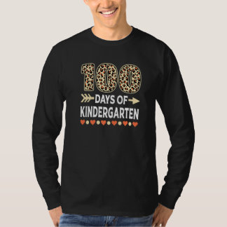 T-shirt 100 jours de Leopard de maternelle 100e jour d'Éco