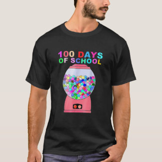 T-shirt 100 Jours De Machine À Gumball Scolaire Pour Enfan