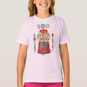 T-shirt 100 Jours de machine de gumball scolaire
