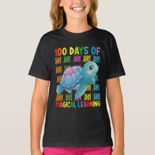 T-shirt 100 Jours De Magical Learning Turtle School