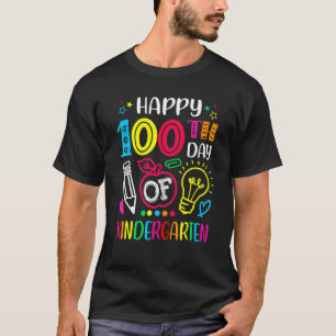 T-shirt 100 jours de maternelle 100e jour d'école Enseigne