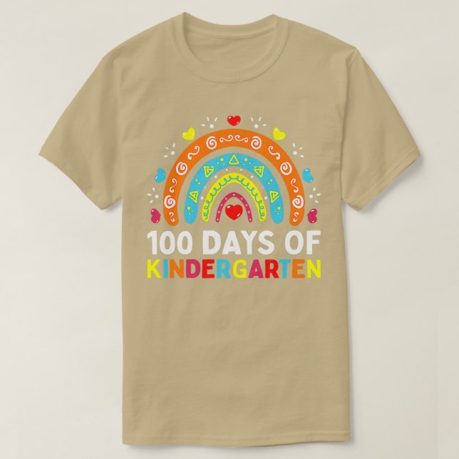 T-shirt 100 Jours de maternelle Enseignant ou étudiant (Design devant)
