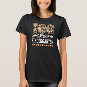 T-shirt 100 jours de maternelle Leopard 100e jour de Scho