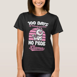 T-shirt 100 Jours De Maternelle Pas De Problème Lama Anima