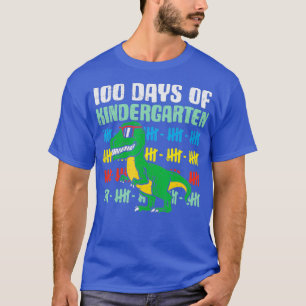 T-shirt 100 Jours De Maternelle Trex Dinosaur 100E Jour