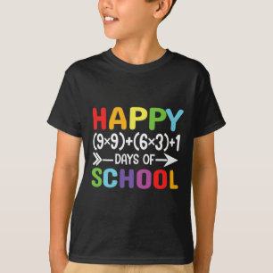 T-shirt 100 Jours De Mathématiques Scolaire Équation Ensei