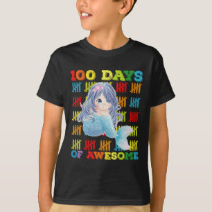 T-shirt 100 Jours De Mermaid Magnifique 100E Jour De L'Éco