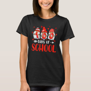 T-shirt 100 Jours De Mignonne Gnomes 100E Jour Enseignant 