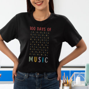 T-shirt 100 jours de musique Notes 100e jour scolaire Ense