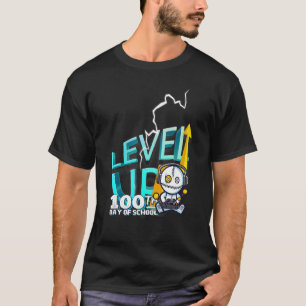 T-shirt 100 Jours De Niveau D'École Jusqu'Au Jeu Vidéo Gam