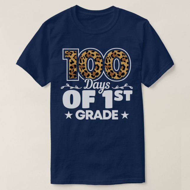 T-shirt 100 Jours de première année 100 jours école (Design devant)