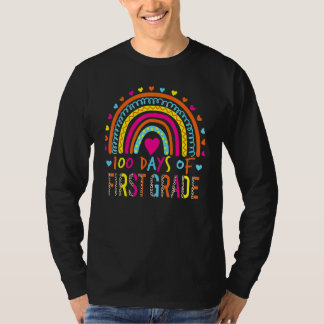 T-shirt 100 Jours De Première Classe Leopard Arc-en-ciel 1
