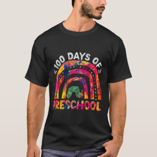 T-shirt 100 Jours De Préscolaire Teacher De Teinture De Te
