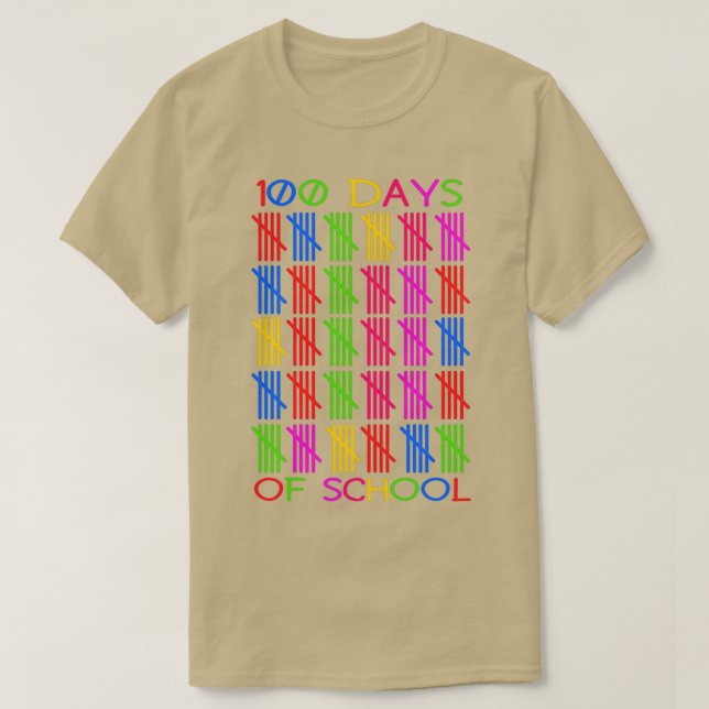 T-shirt 100 jours de professeur 5 (Design devant)