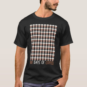 T-shirt 100 jours de professeur de café Professeur 100ème