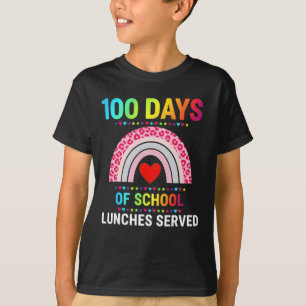 T-shirt 100 jours de repas scolaires servis déjeuner arc-e