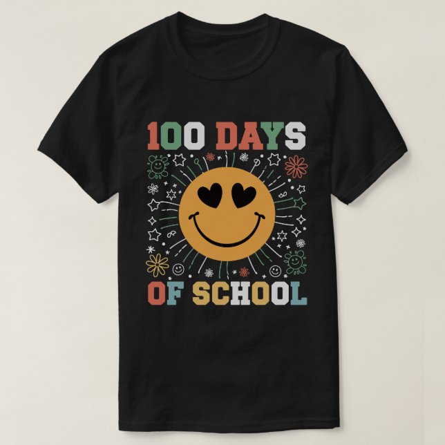 T-shirt 100 jours de sourire à l'école (Design devant)