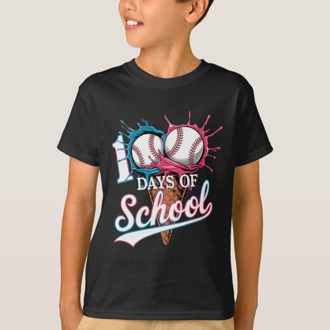 T-shirt 100 Jours De Vente D'École J'Ai Touché 100 Jours D (Devant)