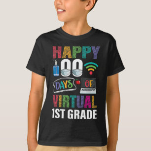 T-shirt 100 Jours De Virtuelle 1ère Année Enseignant Étudi