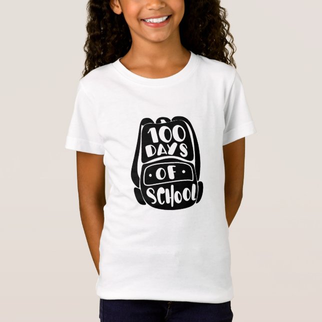 T-Shirt 100 jours d'école (Devant)