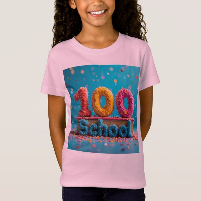 T-Shirt 100 jours d'école (Devant)