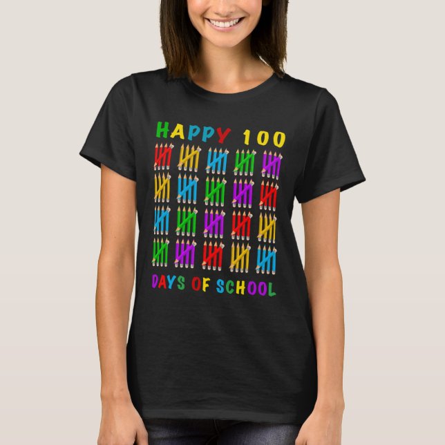 T-shirt 100 Jours D'École (Devant)