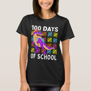 T-shirt 100 Jours D'École 100E Jour Dino