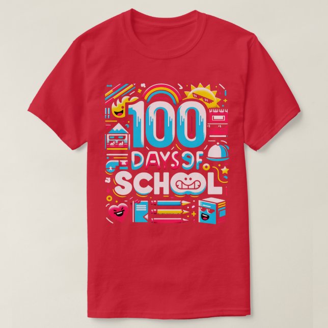 T-shirt 100 jours d'école 3 (Design devant)