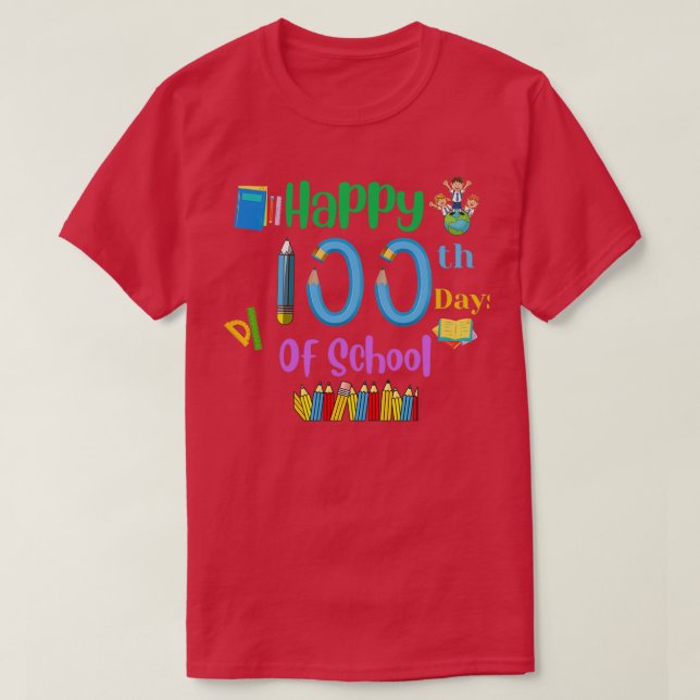 T-shirt 100 Jours D'École 8 (Design devant)