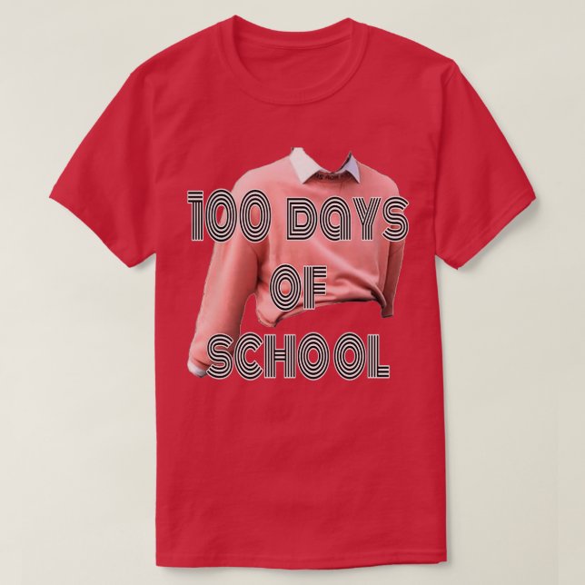 T-shirt 100 jours d'école 9 (Design devant)