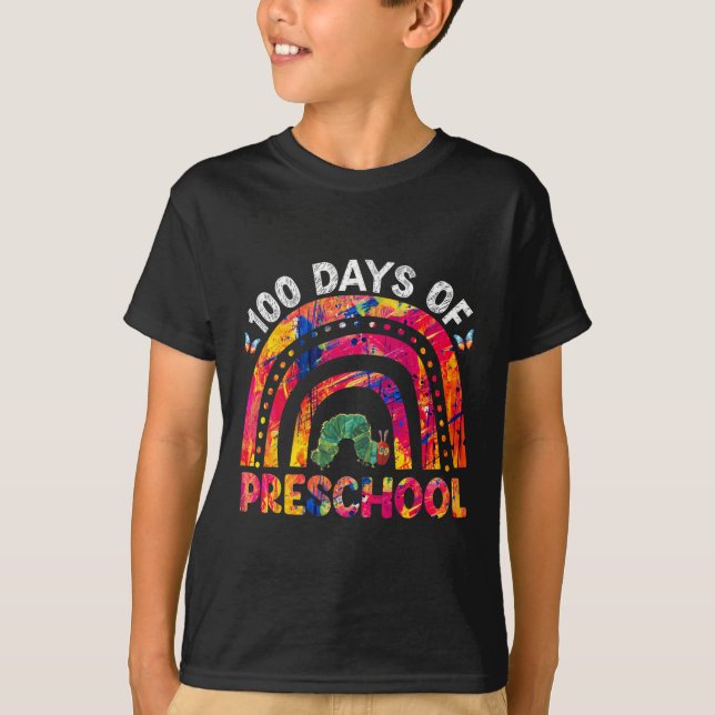 T-shirt 100 Jours D'École Afro Girl Enfants 100ème Jour En (Devant)